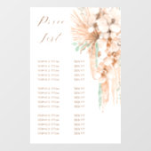 ボーホ ベージュとミントの価格リスト ウィンドウサイン (シート)