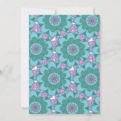 ボーホ マンダラ フラワー カラフル グルーヴィー ブライズ シャワー 招待状 (裏面)