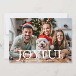 ボーホ ミニマリスト ジョイフル ファミリー ポートレート フォト シーズンカード