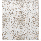 ボーホ ミニマリスト マンダラ シャワー カーテン (正面)