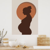 ボーホ ミニマリスト 妊娠の旅 ポスター 装飾 (キッチン)