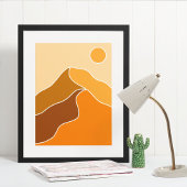 ボーホ モダン 壁アート プリント, ヴァリューポスター 紙 ポスター
