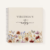 ボーホ ワイルドフラワーズ ノートブック (正面)