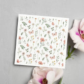 ボーホ ワイルドフラワー ペーパーナプキン スタンダードカクテルナプキン