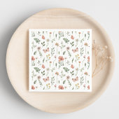 ボーホ ワイルドフラワー ペーパーナプキン スタンダードカクテルナプキン