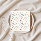 ボーホ ワイルドフラワー ペーパーナプキン スタンダードカクテルナプキン