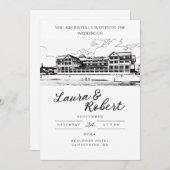 ボーポートホテルマサッカスタムセツトデザイン 招待状 (正面/裏面)