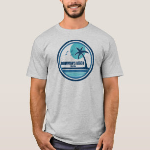 ボーマンビーチフロリダパームツリーバード Tシャツ