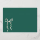 ボーミニマル・ファ・ラ・ラ・シート音楽写真クリスマス 箔シーズンカード (裏面)