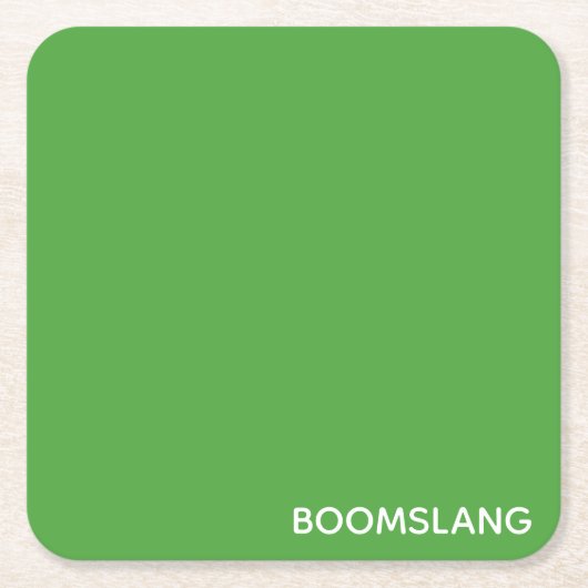 ボームスラングの緑の色名 スクエアペーパーコースター (正面)