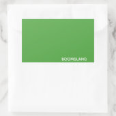 ボームスラングの緑の色名 長方形シール (バッグ)