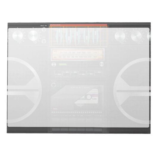 ボームボックスゲットブラスター ノートパッド (正面)