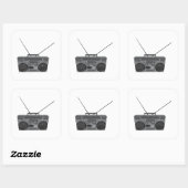 ボームボックスゲーットブラスタージャンボックスラジオカセット スクエアシール (シート)