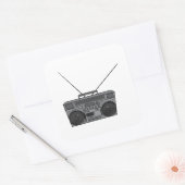 ボームボックスゲーットブラスタージャンボックスラジオカセット スクエアシール (封筒)