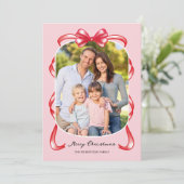 ボーモダンお洒落グ曲線2写真クリスマス シーズンカード (スタンド正面)