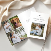 ボーモダンウ |写真シンプルのミニマルクリスマス シーズンカード