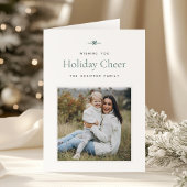 ボーモダンウ |写真シンプルのミニマルクリスマス シーズンカード