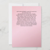 ボーモダンティゾバウティスモ《キリスト教》洗礼式や命名式招待状 招待状 (裏面)