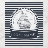 ボーモダント航海のブルー ワインラベル (シングルラベル)