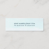 ボーモダンパームミニマルツリービジネスコールカー コーリングカード (裏面)