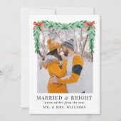 ボーモダンフォトマレーと明るいクリスマス シーズンカード (正面)