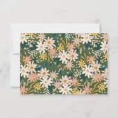 ボーモダンフローラピーチアンドグリーンブライダルシャワー サンキューカード (裏面)