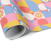 ボーモダンホカラフルレトロヴィンテージ ラッピングペーパー (ロールコーナー)