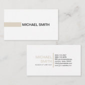 ボーモダンンエレガントプロフェッショナル白 名刺 (正面/裏面)