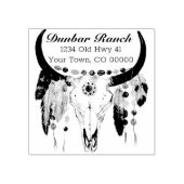 ボーモダンースカルアドレス ラバースタンプ (インプリント)