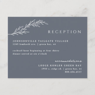 ボーモダンーフローラの概要深いブルー エンクロージャーカード