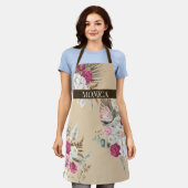 ボーモダンーフローラ花 エプロン (着用した状態)