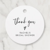 ボーモダンーブライダルシャワーありがとう フェイバータグ (正面)