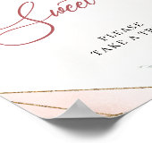 ボーモダンー赤面金ゴールドユーカリベビーズアスウィート ポスター (角)