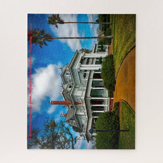 ボーモンテキサス州。クリスマスの挨拶 ジグソーパズル (縦)