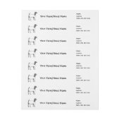 ボーヤートユファーム名ラップのまわりに住所 シール ラップアラウンドラベル (シート)