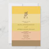 ボーユニークー秋の結婚式招待状 招待状 (正面)