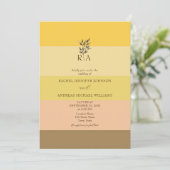 ボーユニークー秋の結婚式招待状 招待状 (スタンド正面)