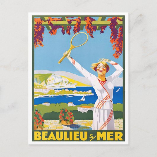 ボーリューフランスヴィンテージ旅行 ポストカード (正面)