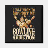 ボーリングおもしろいはボーリング広告をサポートする目的でのみ動作 マグネット (正面)