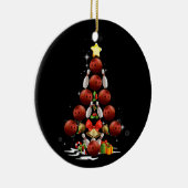 ボーリングおもしろいクリスマスツリー光クリスマスギフト セラミックオーナメント (右)