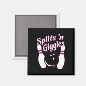 ボーリングおもしろいチームがGigglesで分裂 マグネット (正面/裏面)