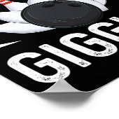 ボーリングおもしろいチーム分割nギグルス1 ポスター (角)