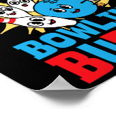 ボーリングおもしろいトドラーダディの未来のボーリング ポスター (角)