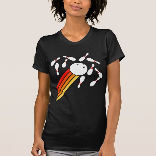 ボーリングおもしろいボーリングパーティー Tシャツ (正面)