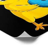 ボーリングおもしろい女の子ボーリングかわいい ポスター (角)