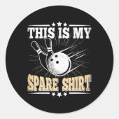 ボーリングおもしろい恋人ボウリングをする人、 クリケットの投手これは私のスペア3 ラウンドシール (正面)