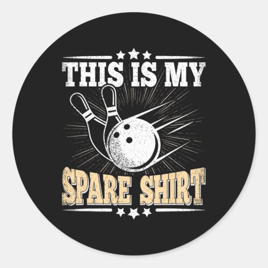 ボーリングおもしろい恋人ボウリングをする人、 クリケットの投手これは私のスペア3 ラウンドシール (正面)