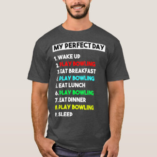 ボーリングおもしろい恋人マイパーフェクトボーリングT Tシャツ