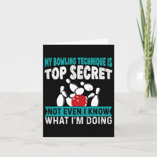 ボーリングおもしろい私のボーリング技術は最高機密F カード (正面)