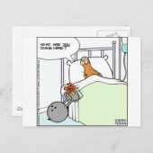 ボーリングおもしろいTeesカードMagギフト ポストカード (正面/裏面)